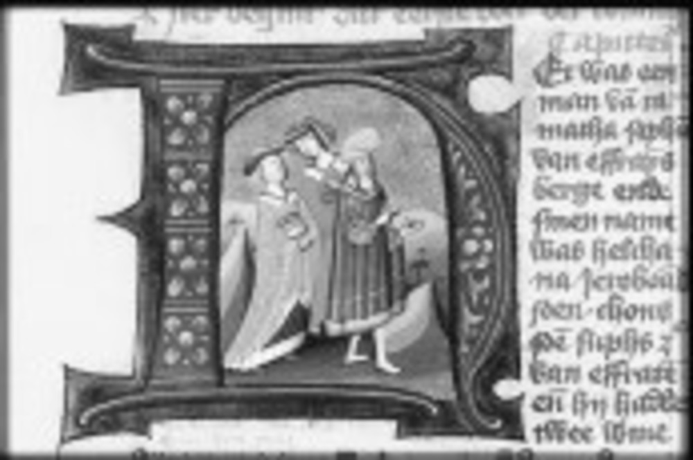 An illustration of Elkanah and his two wives /Masters of Utrecht/Wikimedia Commons.